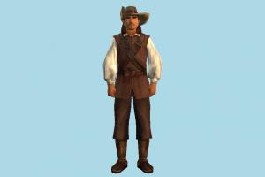 Shepherd shepherd, herdsman, herder, man, male, people, human, character, cartoon, lowpoly