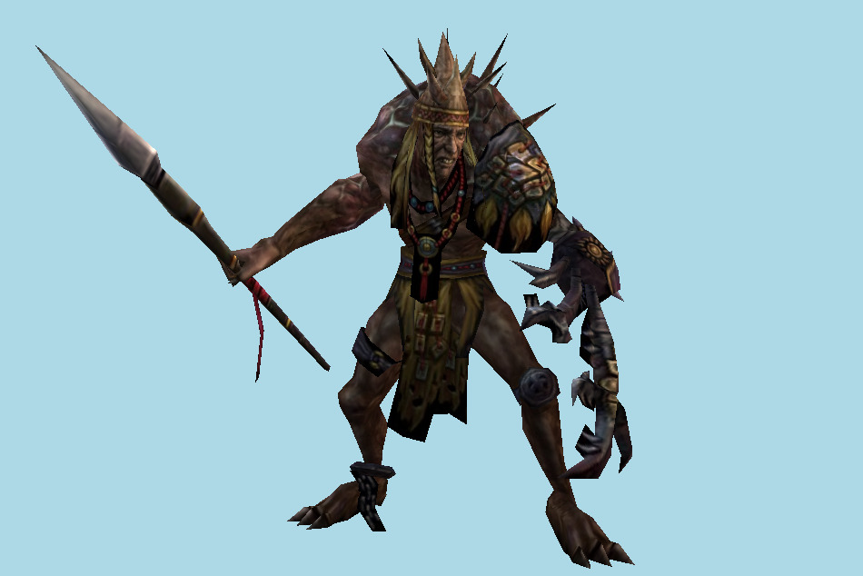 Humanoid Monster Warrior 3d model