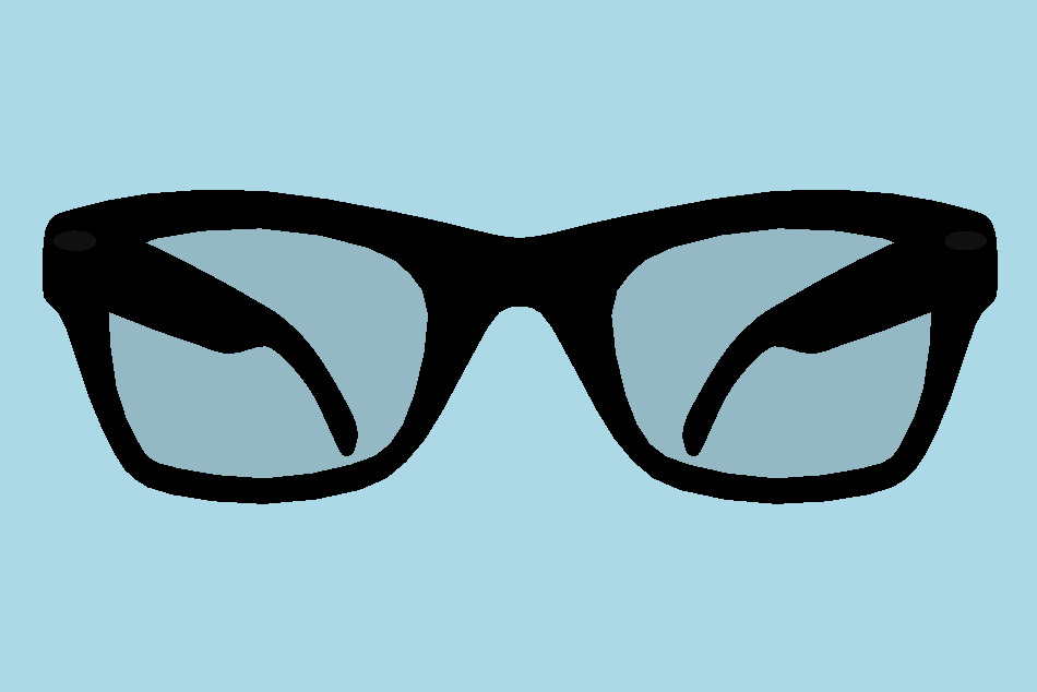 Rayban Style Glasses 3d model