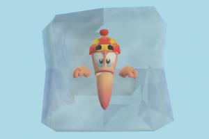 Freeze Worm worms, worm, snake, cartoon, ice, freeze
