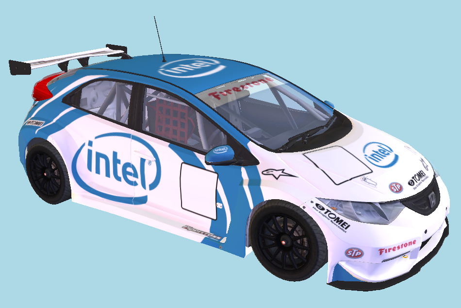 Honda Car Civic NGTC 2013 3d model