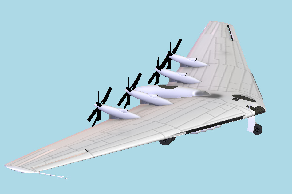 Northrop xb 35 Spaceship 3d model