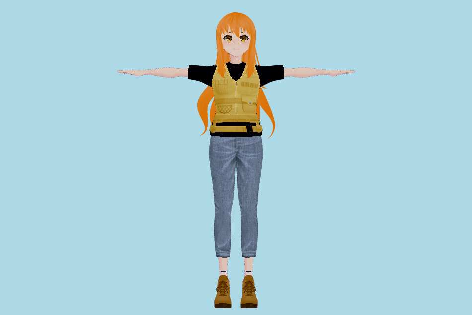 VRM Girl 3d model