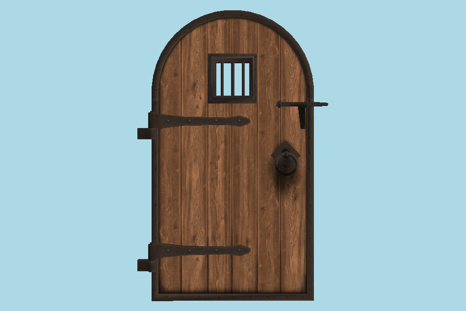 AK Dungeon Door Gate 3d model