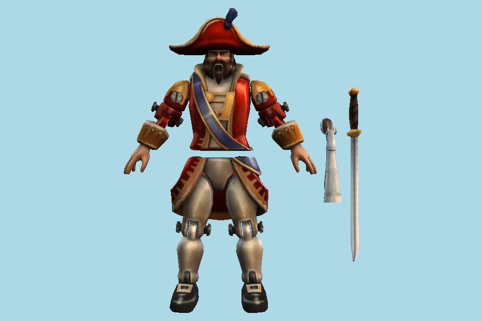 League of Legends Gangplank Toysoldier 3d model