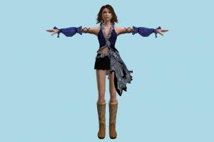 Yuna Kingdom-Hearts, KH, girl, female, woman, people, human, character, cute