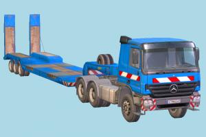 Trailer Truck Mercedes-Actros