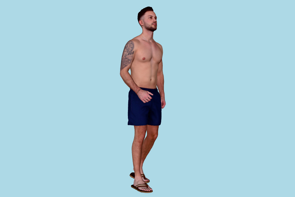 Corey Posed Swimwear 3d model