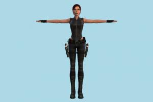 Lara Croft Lara-Croft, lara, croft, lara_croft, Tomb-Raider, girl, female, woman, lady, people, human, tpose, character