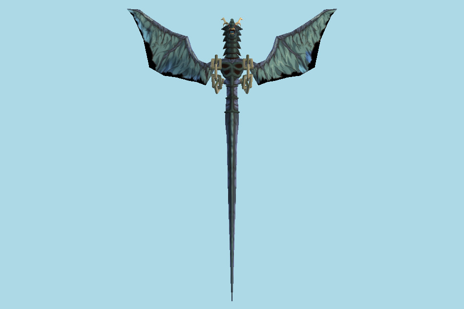 Yu-Gi-Oh! 5D`s Wheelie Breakers Iron Chain Dragon 3d model
