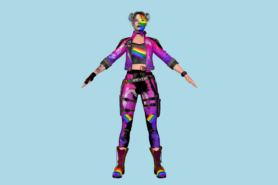 SSKTJL - Harley Quinn Bi 3d model