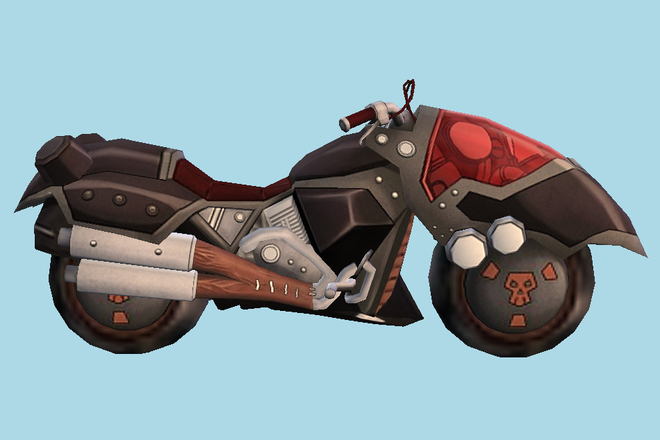 Digimon Masters Beelzemon`s - Behemoth Motorbike 3d model