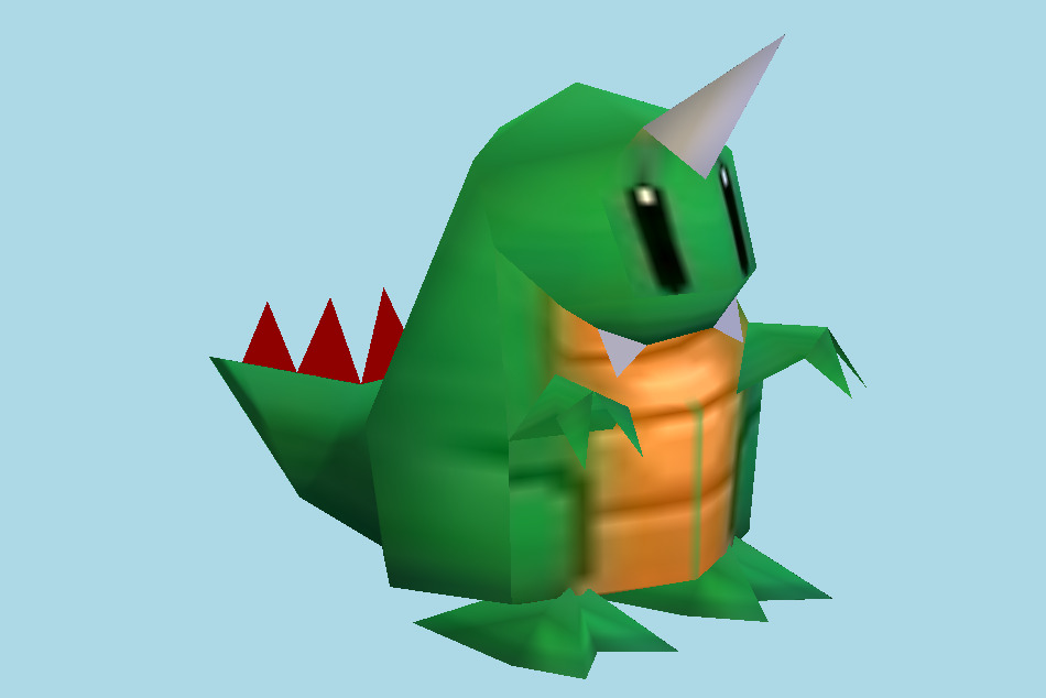Bomberman 64: The Second Attack! Pommy (Dinosaur) 3d model