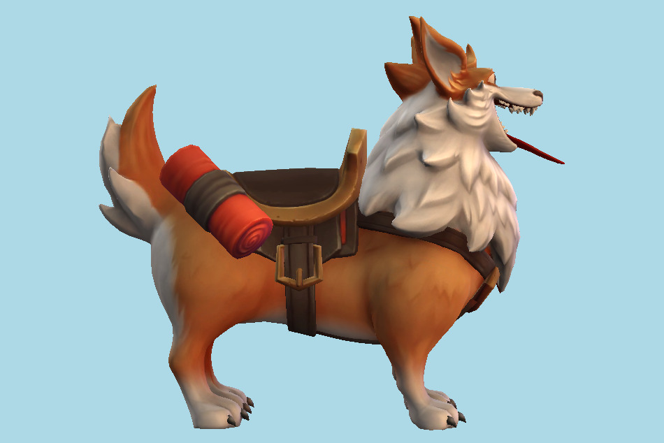 Battlerite Barky The Delighted Doggo Mount Corgi 3d model