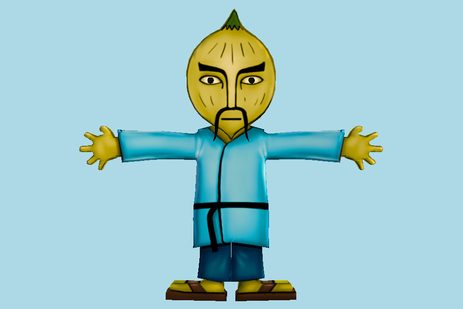 PaRappa Chop Chop Master Onion 3d model