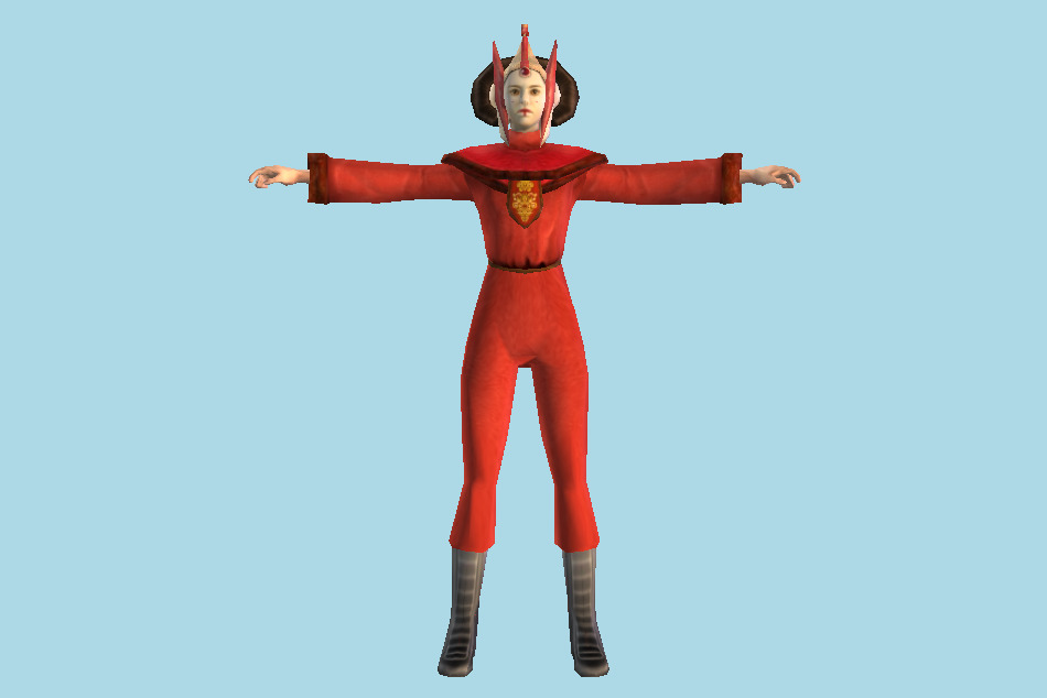 Queen of Naboo 3d model