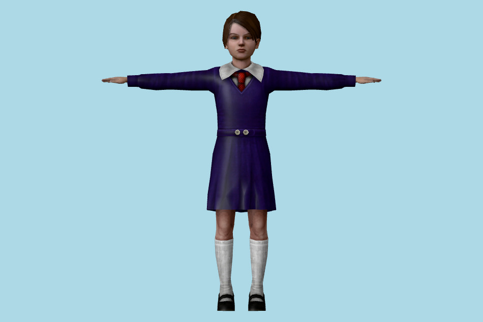 Silent Hill: Origins PS2 Alessa 3d model