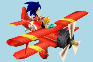 Sonic Aircraft sonic, aircraft, airplane, plane, craft, cartoon