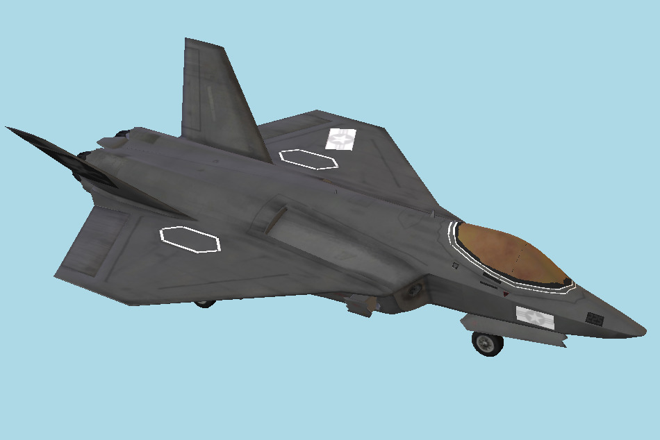 FA-38 Warplane 3d model