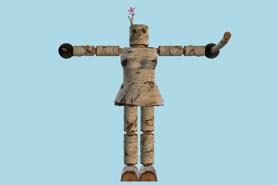 Tekken Mokujin Tag Tournament 3d model