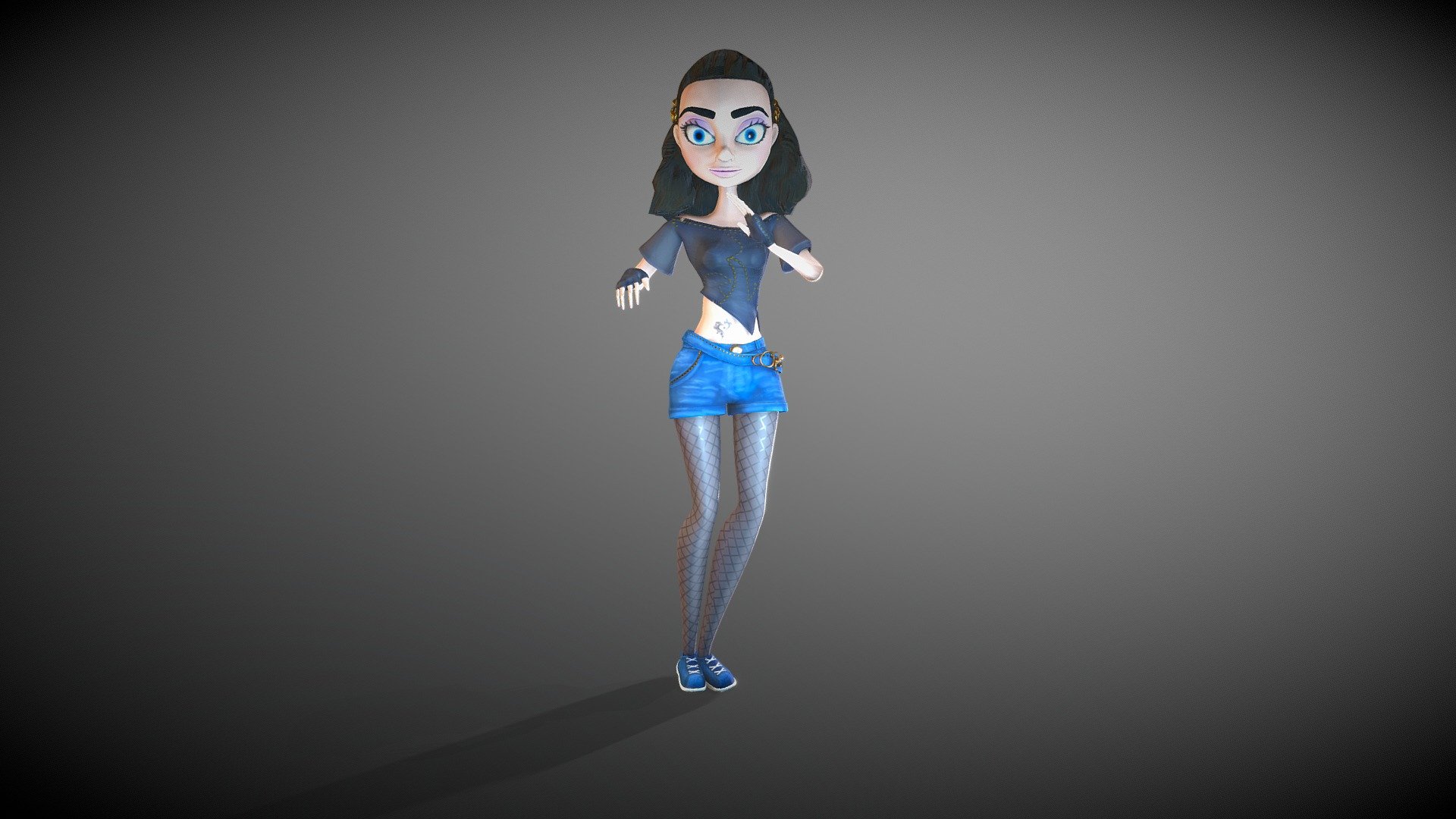 Gerl Cartoon Rumba Dancing - Gerl Cartoon Rumba Dancing - Download Free 3D model by NataLya (@martalernata) 3d model
