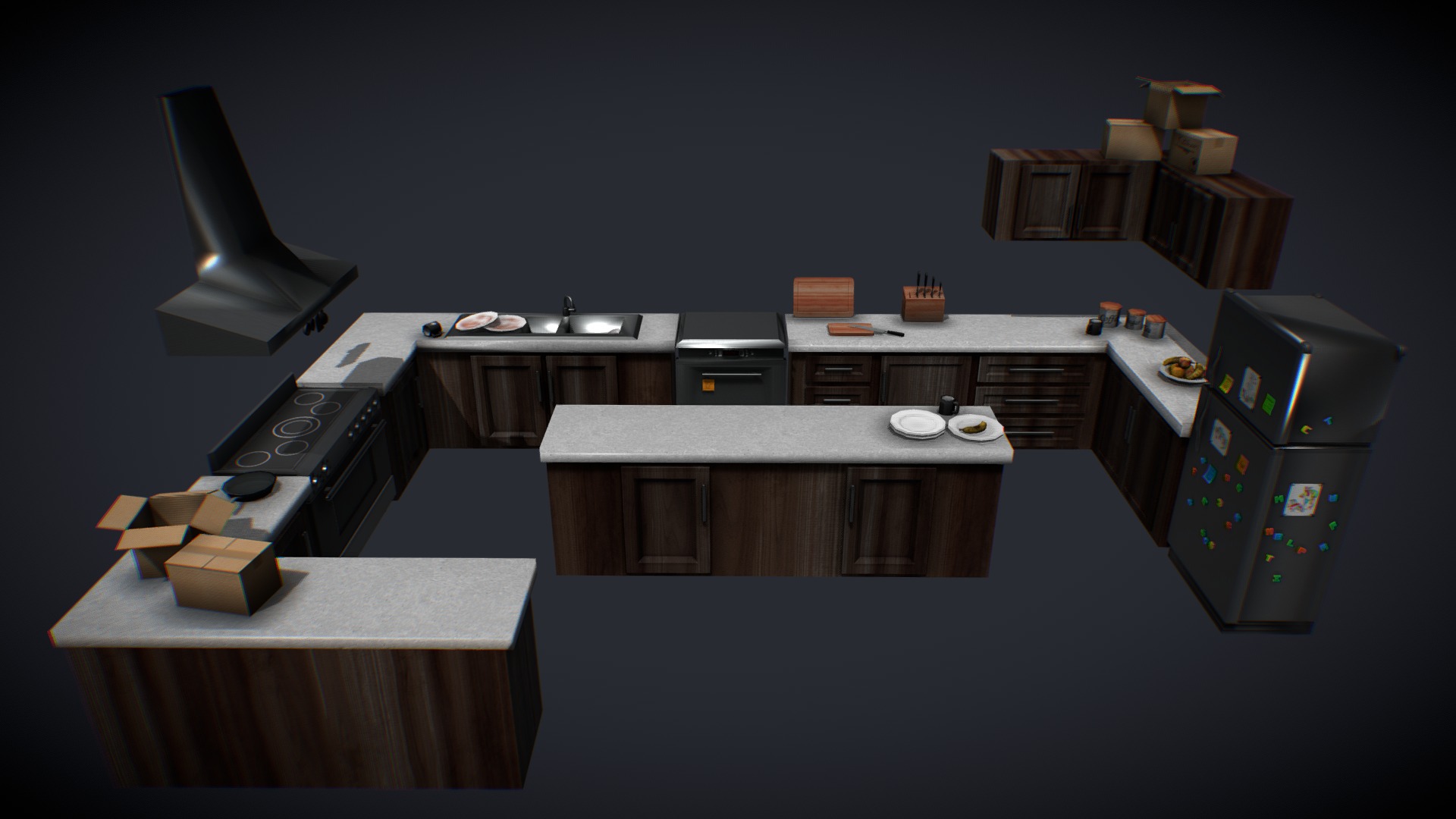 This is the kitchen which will be featured in the &ldquo;Cotton Stuffed Nightmares