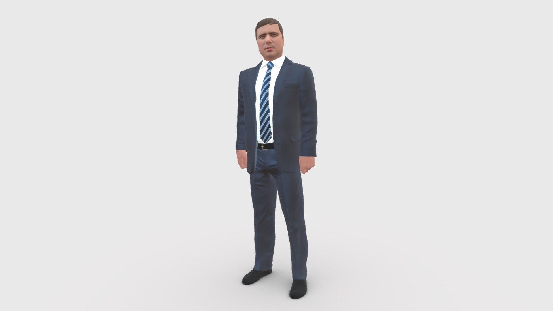 We provide unique 3d scanned models with realistic proportions for closeup and medium-distance views in artworks, paintings and classes. As well as architectural visualization projects.

Main features:




high-end realistic 3d scanned model;

realistic proportions;

highest quality;

low price;

saves you time for more time in landscaping and interiors visualization.

FEATURES 




3d scanned model 

Extremely clean

Edge Loops based

smoothable

symmetrical

professional quality UV map

high level of detail

high resolution textures

real-world scale

system unit: cm

TEXTURES 




Textural Resolution: 4096 x 4096

Color Map

The model is suitable for stereolithography 3d printing 

The model is also ready for fullcolour 3d printing - 001047 serious businesman in blue suit - Buy Royalty Free 3D model by 3DFarm 3d model
