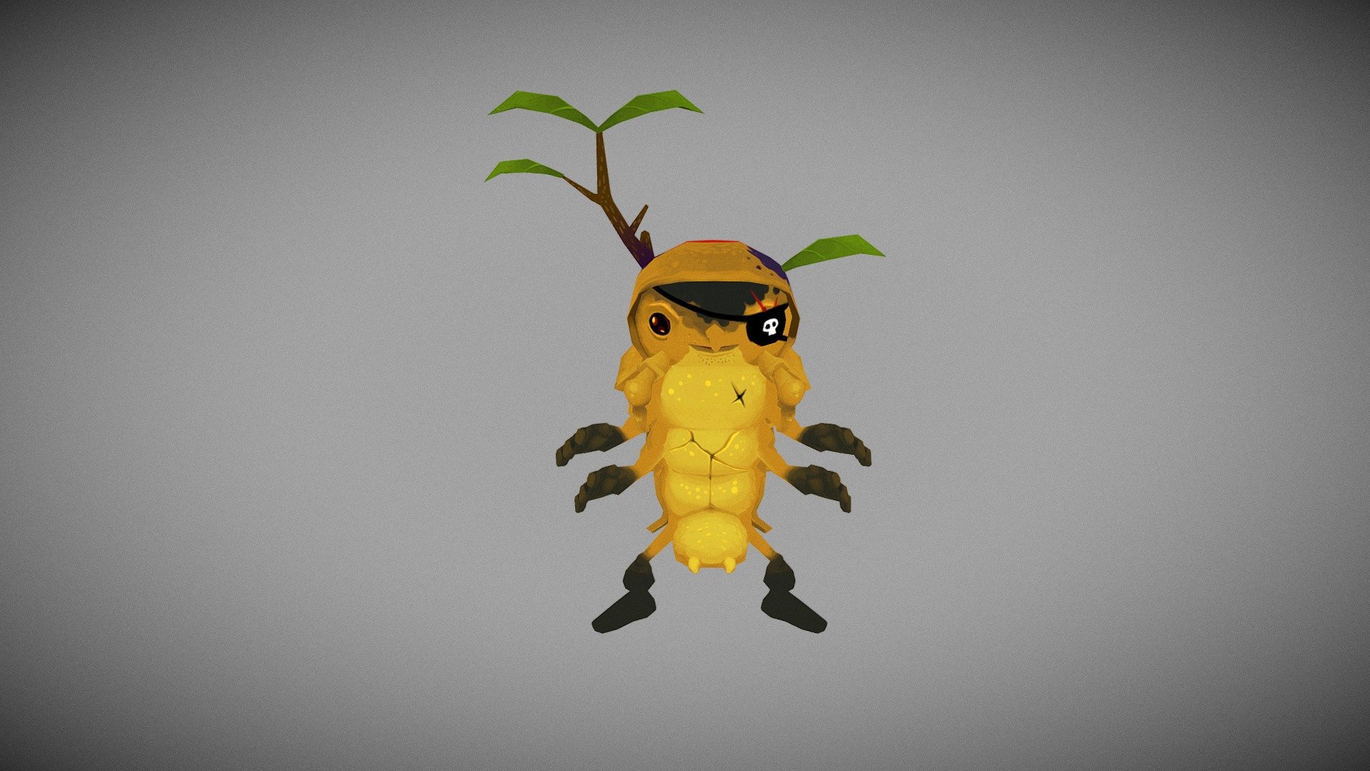 Pillbug - 3D model by Ramón Sierra (@donpotato) 3d model