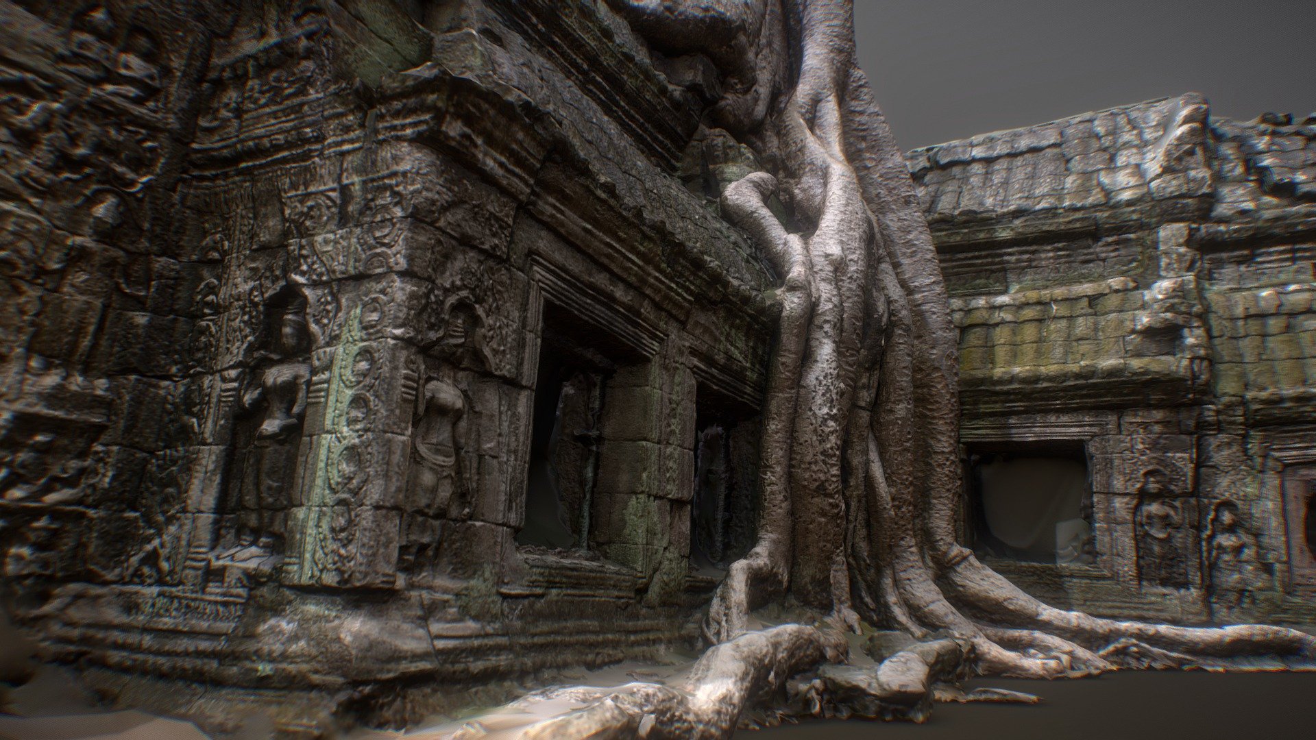 Scan of the Ta Prohm temple i had laying around on one of my hard drives.
made using pictures ive found in reference packs all over the internet - Ta Prohm - 3D model by Mathias (@lauwersmathias) 3d model