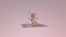 Mushroom_Tree_house substancepainter, substance, maya