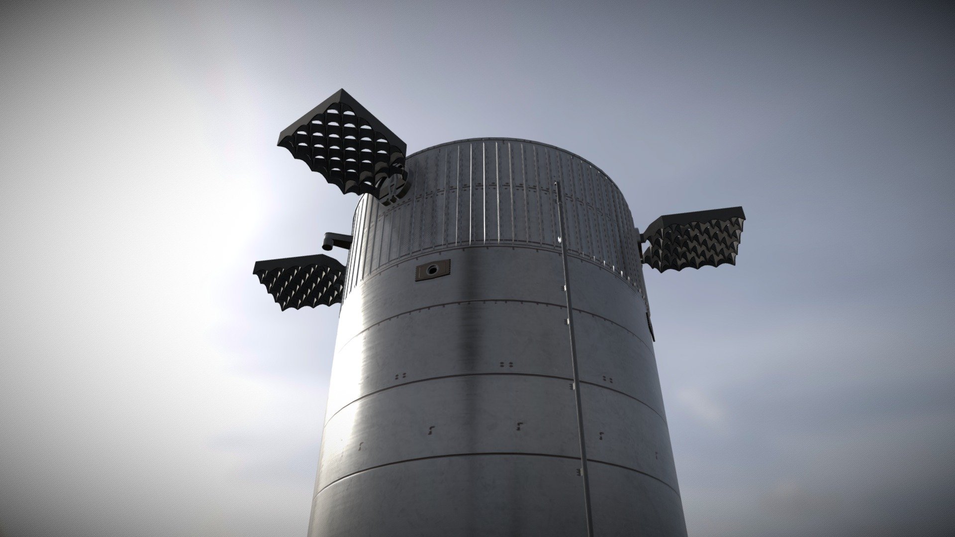 Reproduction of SpaceX's Booster 7 prototype related to an ambitious project of recreating Starbase launch site. Also working on an orbital flight animation for my @actuspacex news account.

This is a model optimized for real time rendering with 4k textures.

Modelized on 3ds Max
Textured with Substance 3D Painter / Designer - SpaceX's Booster 7 - Buy Royalty Free 3D model by maathislm 3d model