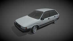 Toyota Tercel abandoned, toyota, auto, renafox, ashkelon, vehicle, pbr, lowpoly, scan, 3dscan, car