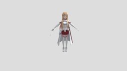 VRCaht Avatar Asuna charater, asuna, vrchat_avatar, unity, blender