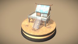 Little House (Imaginary) videogame, desert, island, vr, substance-designer, unrealengine4, imaginary, graduation, maya-2016, touttee1art, isart-digital, toyisland, substance-painter, house, studentwork, pirate, building