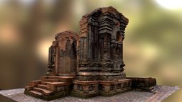 Area K Mỹ Sơn Vietnam ruin, ruins, brick, vietnam, myson, photoscan, photogrammetry, stair, 3d, stone, structure, building