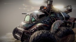 Crossout — Spectral Hunter crossout, blender, vehicle, gameart
