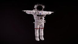 NASA Astronaut nasa, engineer, orbit, astronaut, spacesuit, cosmonaut, spacex, 3d, rigged, space, spaceship