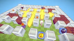 Bomberman Battle bomberman, blender, lowpoly