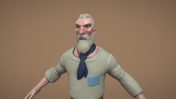 Wenzel Stratton Model western, old, stratton, substancepainter, maya, character, model, man, zbrush, wenzel
