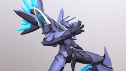 Fenrir mecha, blender, robot