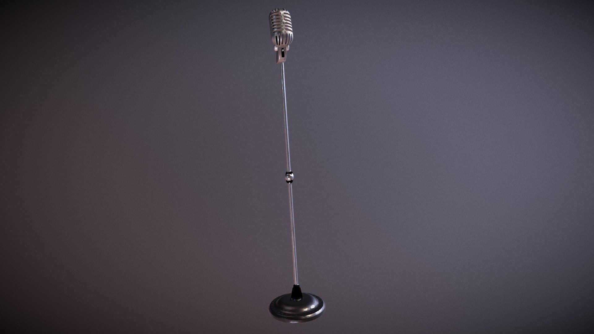 Classic Microphone - Download Free 3D model by urbanmasque 3d model