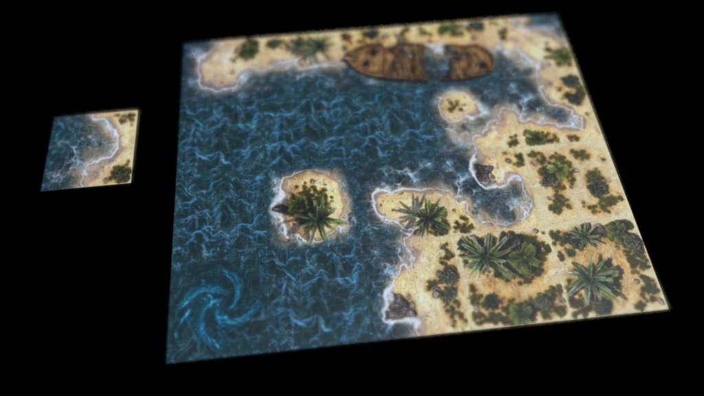With these 6x6 inch sized tiles, you can shape any tropical islands and their surroundings or inland within minutes.

I'm using 31 tiles in this animation from the 49 tiles you get as printed card-tiles.

Available in digital and printed card formats via DriveThruRPG

Folow me on Facebook: https://www.facebook.com/BlackScrollsGames/

(For personal use only.) - Tropical Islands - Tabletop RPG Tiles - 3D model by Black Scrolls Games (@BlackScrollsGames) 3d model