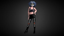 Sandy 3d Young Girl Character mexico, mexican, personaje, sandy, charactermodel, animegirl, mexicana, anime3d, catrina, redvelvet, anime-character, character, blender, anime, halloween, myredvelvet, zelkan