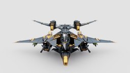 Low Poly Attack Aircraft airplane, fighter, spacecraft, flight, aircraft, eveonline, fighter-jet, attacker, lowpolyart, low-poly-game-assets, military-vehicle, haloreach, stellaris, low-poly, blender, plane, haloinfinite, dcs-world