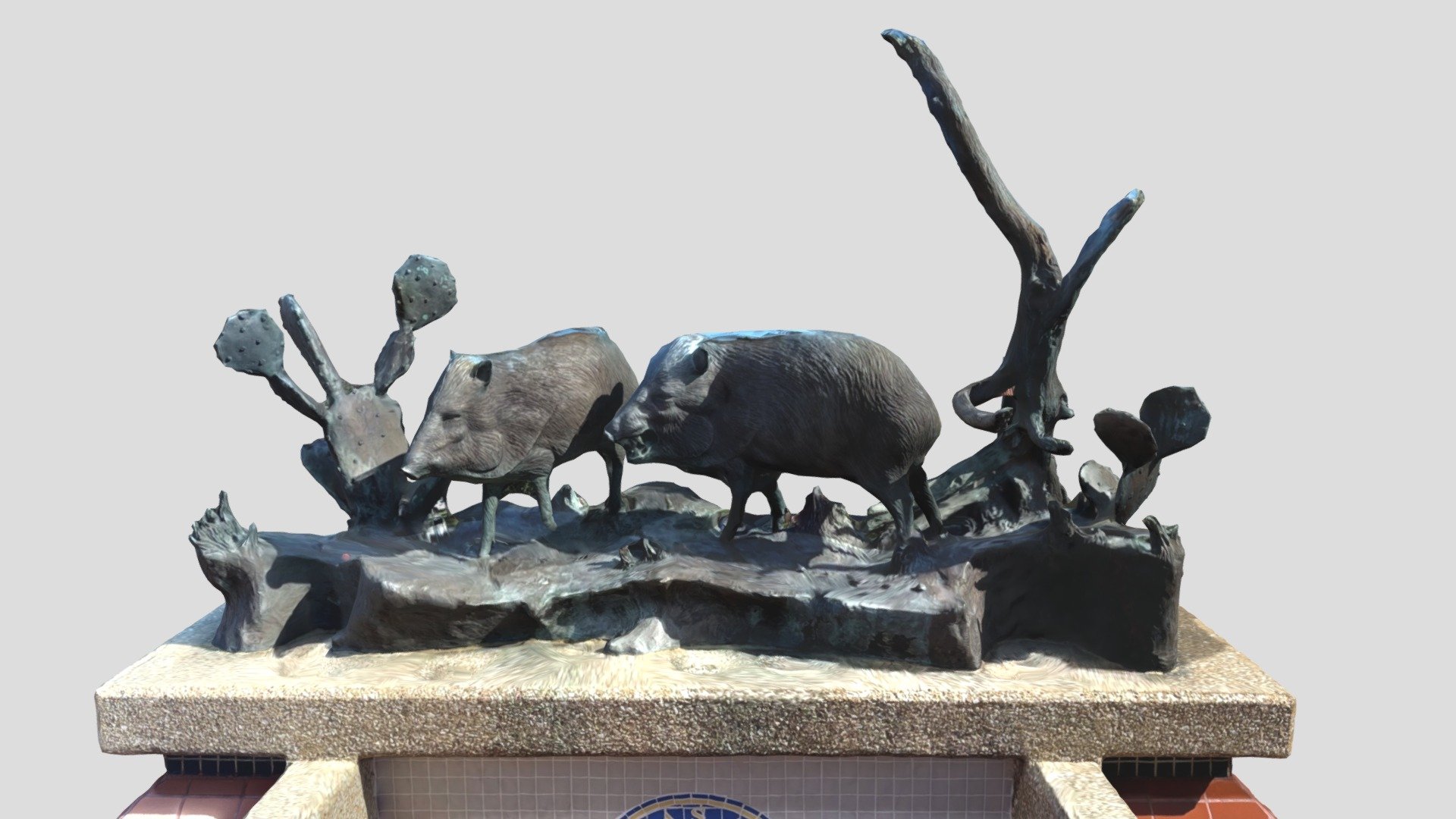 Javelina Statues

*NOTICE: These models will not be shared, sold, or duplicated. They are intended for viewing purposes only. *

The Leaders of the Pack statue is a symbol of unity and pride. This is a favorite spot for students to take pictures throughout the year, particularly at graduation. The statues were created for Texas A&amp;M University-Kingsville by alumnus Armando Hinojosa.

Original Artist: Armando Hinojosa is a renowned artist most commonly known for his many sculptures, including the Tejano Monument located on the south lawn of the Texas State Capitol. Hinojosa’s art is also recognized on our campus at Texas A&amp;M-Kingsville with the Dr. Frank H. Dotterweich and Coach Gil Steinke statues. Most notably, he is the artist behind the Leaders of the Pack javelina sculptures located on University Boulevard in front of College Hall 3d model