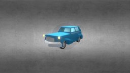 Loy Poly Old Timey Gangster Car gangster, blender, lowpoly, car