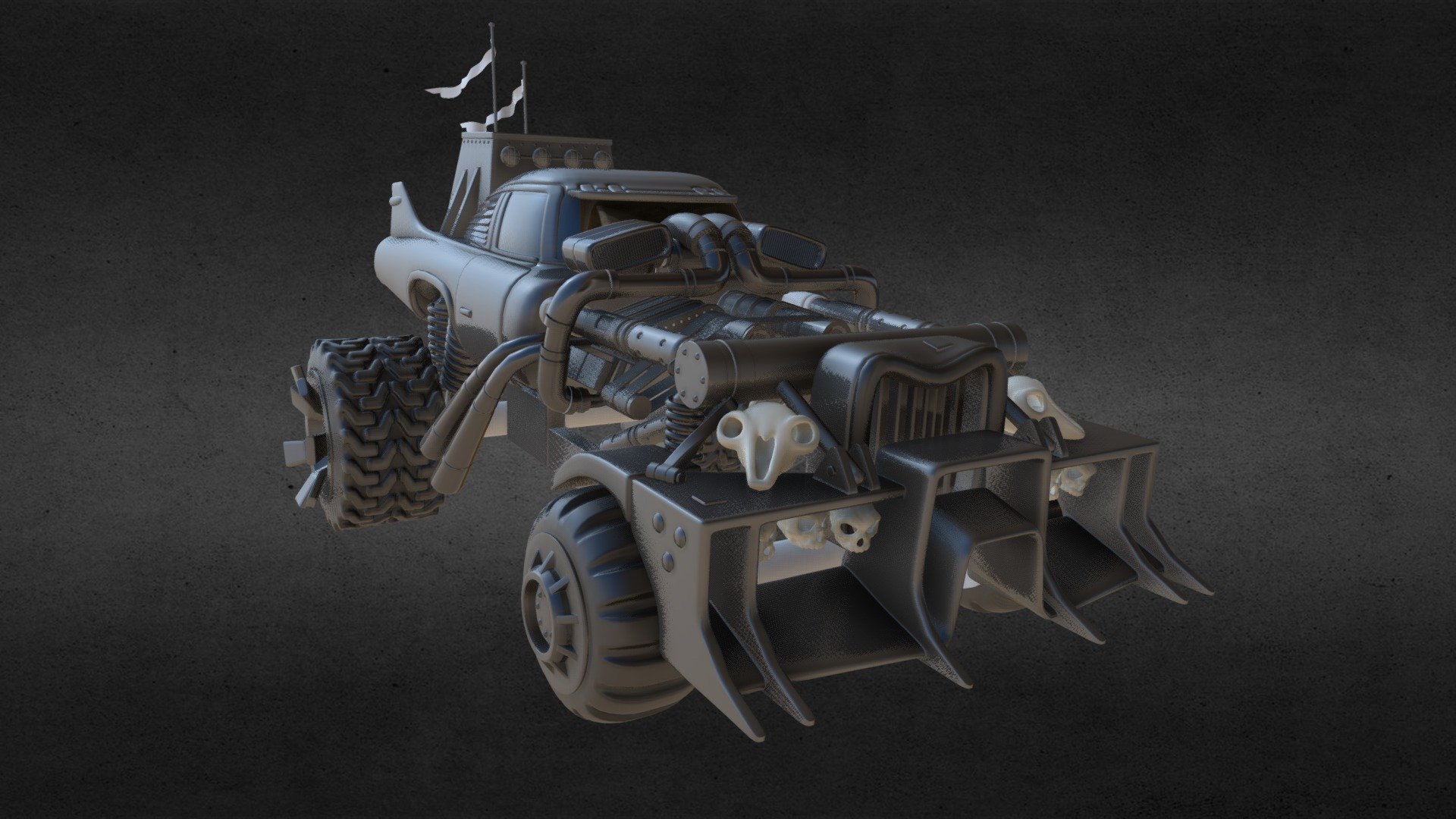 Click to see WIP thread - WIP - Mad Max Gigahorse - 3D model by Foulds3D 3d model