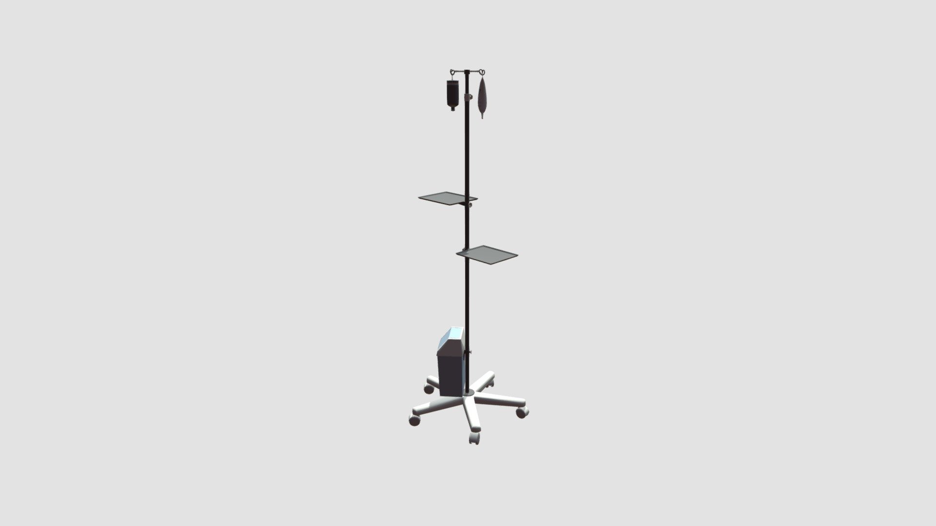 High detailed model of hospital equipment with all textures, shaders and materials. It is ready to use, just put it into your scene 3d model