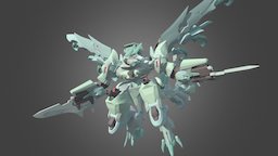 Ciupyutte 3dcoat, mecha, mechanical-knight, blender, fantasy, robot