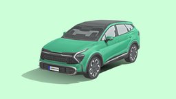 Kia Sportage 2022 vehicles, transportation, nissan, cars, suv, drive, sedan, transport, driving, hyundai, ev, kia, crossover, electric-vehicle, low-poly, vehicle, lowpoly, low, poly, car, electric, 2022, sportage, kia-sportage, electric-cars